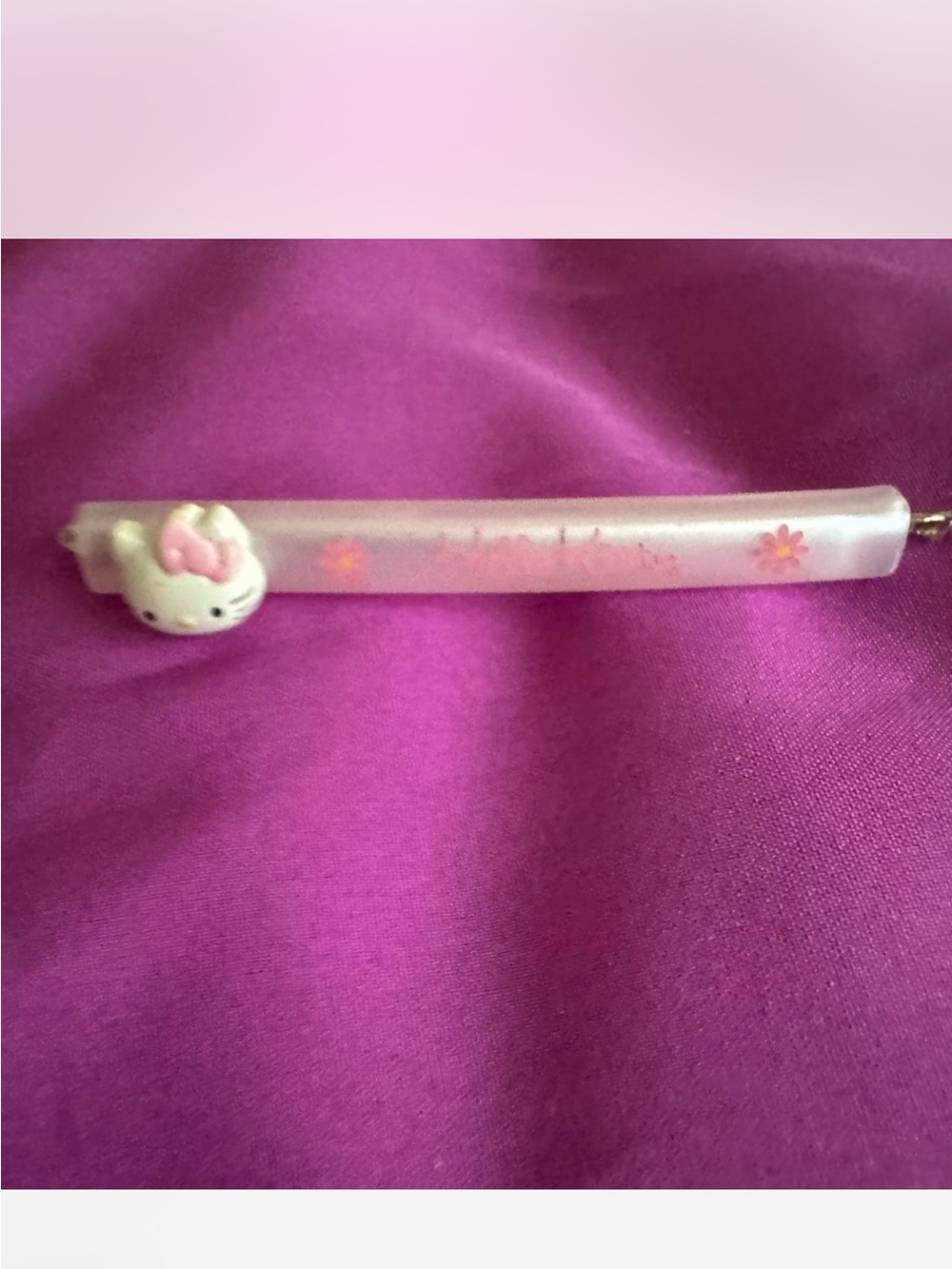 Hello Kitty Pink Floral Hair Clip for Kids